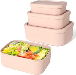 Keweis Hard-Shell Silicone Bento Containers