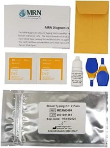 MRN Diagnostics Home Blood Type Test Kits
