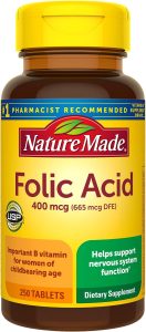Nature Made Folic Acid Supplement 400 mcg