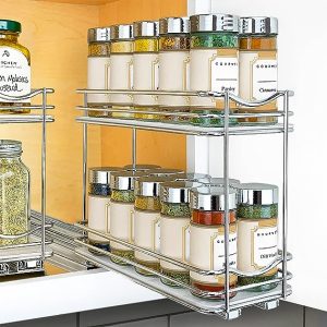 LYNK PROFESSIONAL Pull Out Spice Rack Organizer for Cabinet