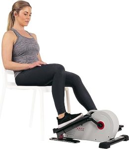 Sunny Health and Fitness Fully Assembled Magnetic Under Desk Elliptical Peddler