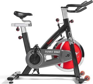 Sunny Health and Fitness Indoor Cycling Exercise Bike with Heavy-Duty