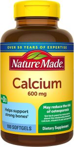 Nature Made Calcium 600 mg with Vitamin D3 Softgels