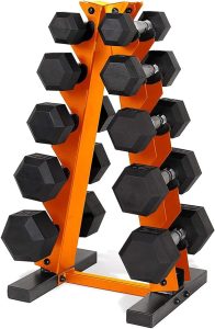 CAP Barbell 150 LB Dumbbell Set with Rack