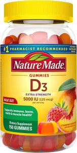 Nature Made Extra Strength Vitamin D3 5000 IU Gummies