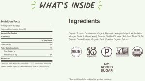 Primal Kitchen Organic Ketchup Ingredients