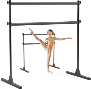 SELEWARE Height Adjustable Ballet Barre for Home