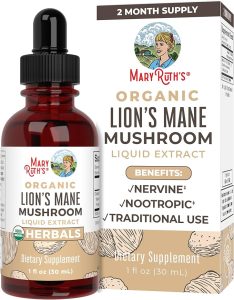 MaryRuth’s Lion Mane Mushroom Tincture Supplement
