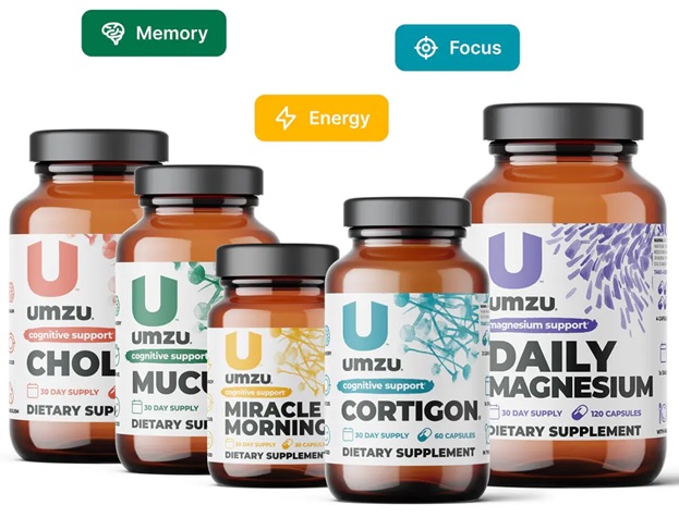 Umzu 5 Bottle for Memory, Focus, and Energy